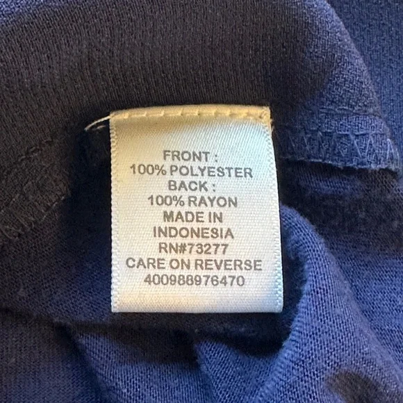 Elle Navy Sleeveless Women's Top - Picture 5 of 7